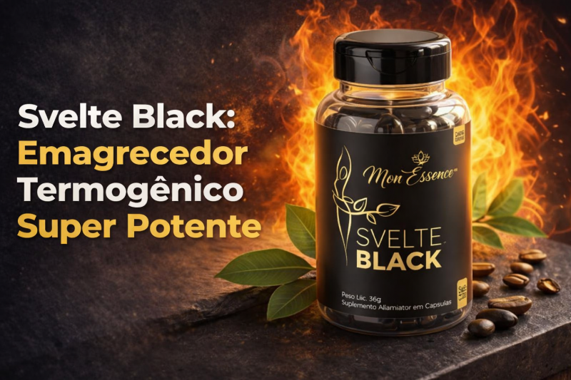 Svelte Black: Emagrecedor Termogênico Super Potente