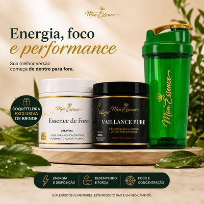 Combo Creatina + Pré Treino Ganhe Coqueteleira